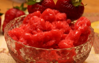 Strawberry Granita Featured