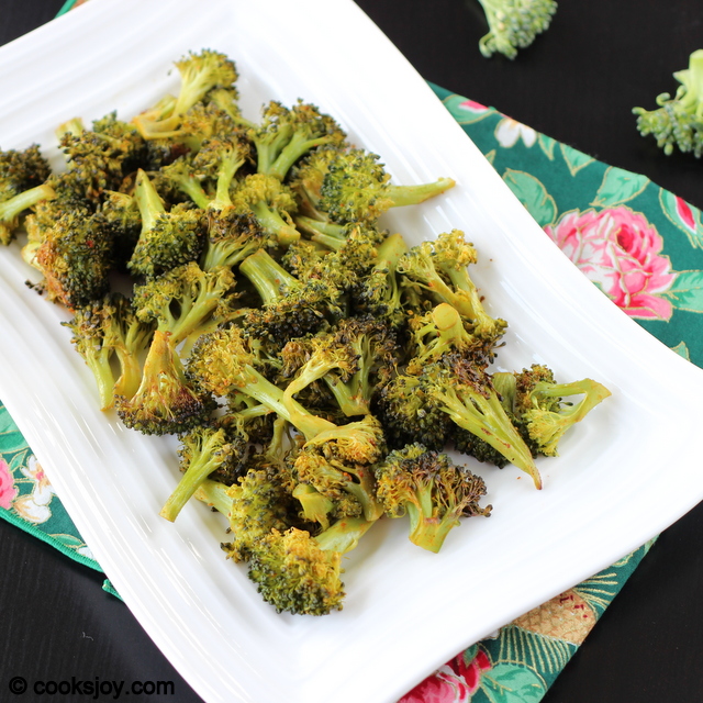 Spicy Roasted Broccoli-1 Spicy Roasted Broccoli (Healthy) | Cooks Joy