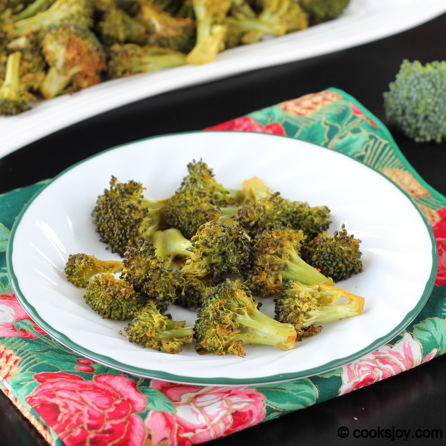 Spicy Roasted Broccoli (Healthy) | Cooks Joy