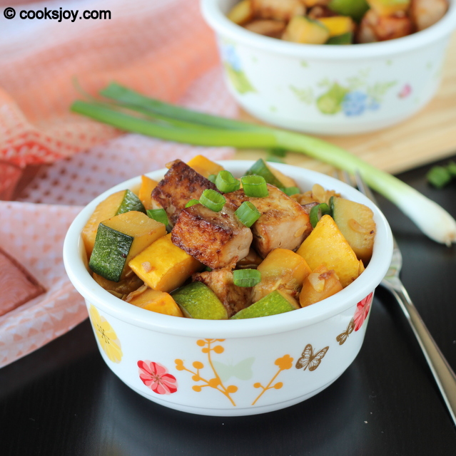 Tofu Squash Stir Fry | Cooks Joy