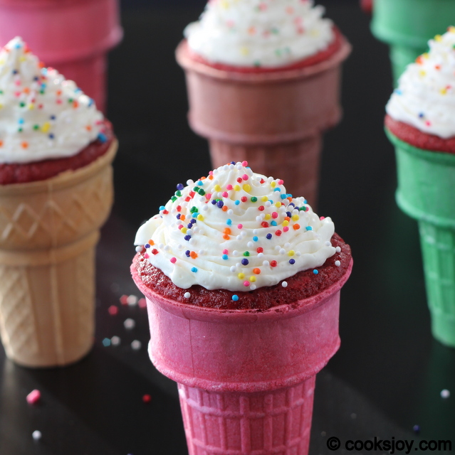 Ice Cream Cone Cupcakes | Cooks Joy