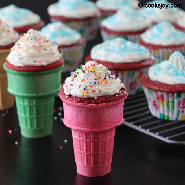 Ice Cream Cone Cupcakes | Cooks Joy