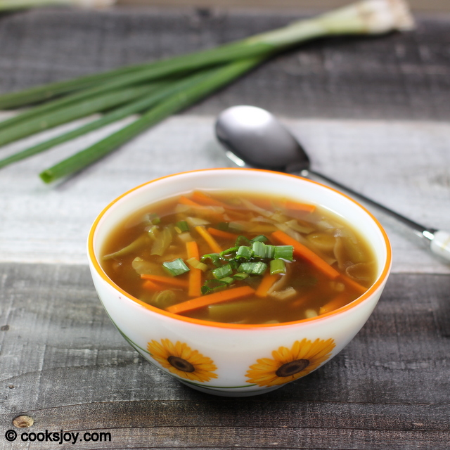 Chinese Vegetable Soup (Hot and Sour Soup) | Cooks Joy