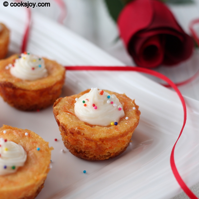 Mini Carrot Cheesecake | Cooks Joy