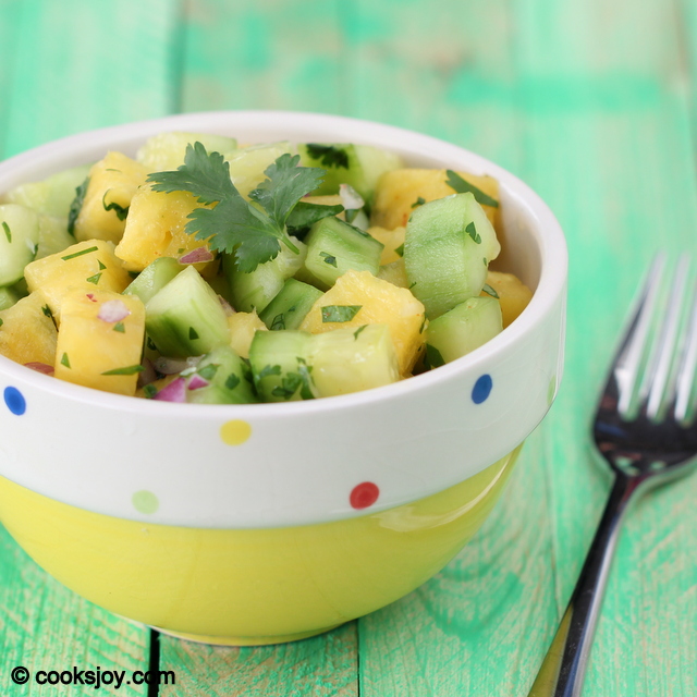 Cucumber Pineapple Salad | Cooks Joy