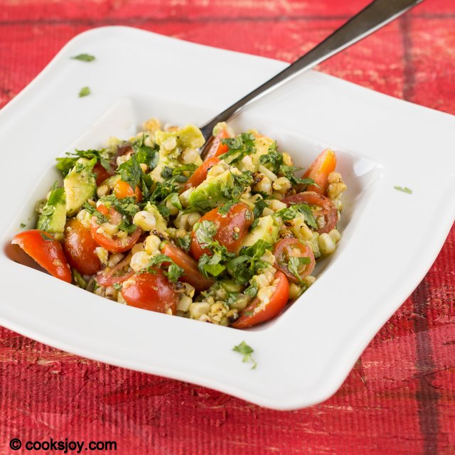 Grilled Corn Tomato Salad | Cooks Joy