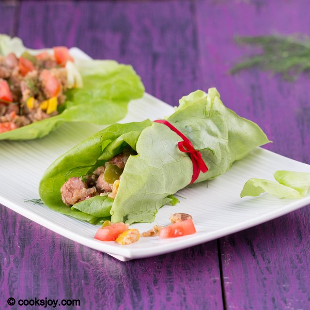 Vegetarian Lettuce Wrap | Cooks Joy